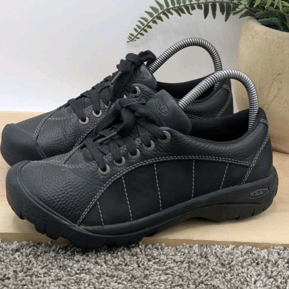 Keen Presidio Black Leather Women's Size 7 Casual Comfort Shoes